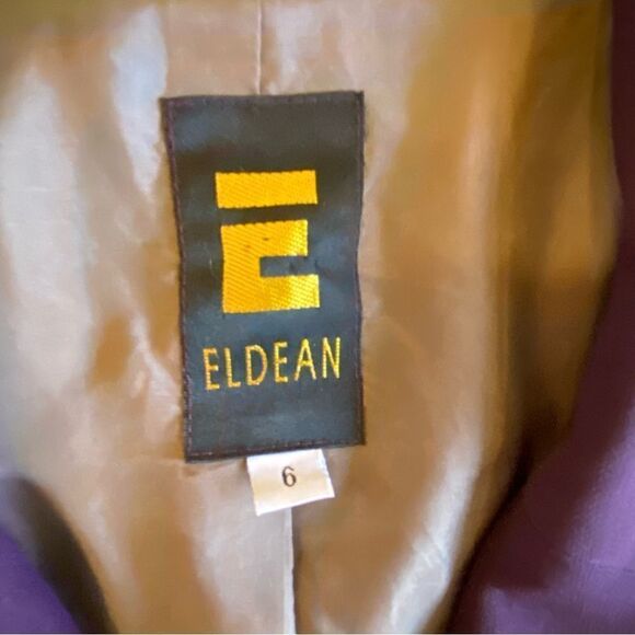 EUC Gorgeous Dark Purple Blazer by Canadian Designer Eldean - Picture 9 of 10
